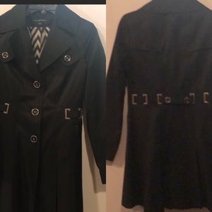 PreOwned Via Spiga XS trench pleated jacket